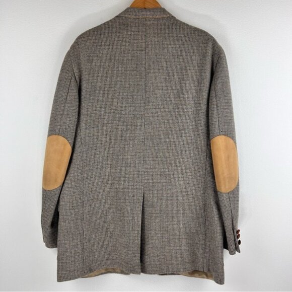 Vtg Clipper Craft English Country Style Men's Casual Two Button Tweed Blazer - Picture 2 of 10